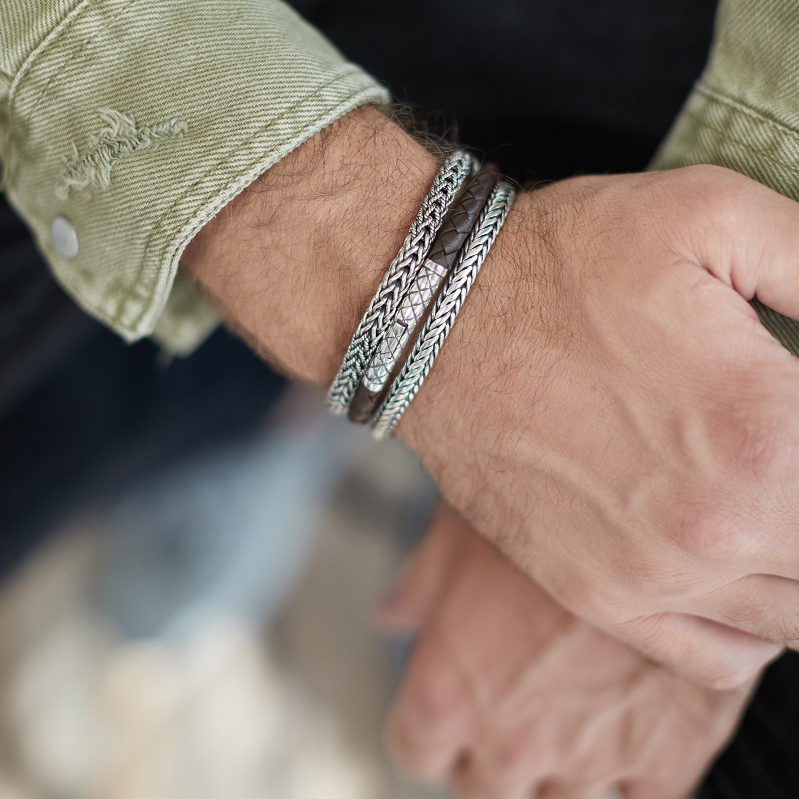 Mens Silver Bracelets