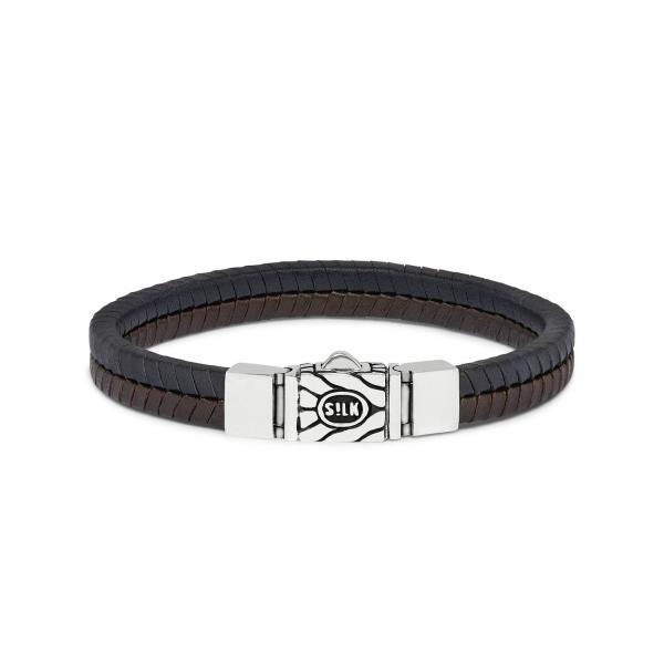 157BBR Bracelet Black-Brown CHEVRON Collection
