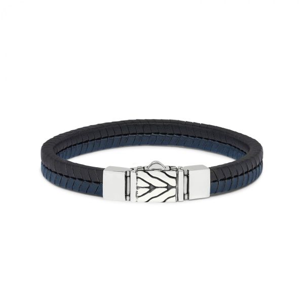 157BBU bracelet black-blue CHEVRON Collection