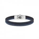 157BBU bracelet black-blue CHEVRON Collection