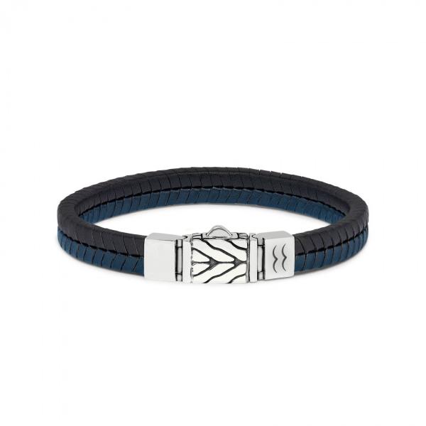 157BBU bracelet black-blue CHEVRON Collection