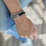 158BLK Bracelet Black Female ZIPP Collection