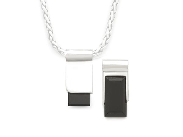 177B Tags Silver Onyx CHEVRON