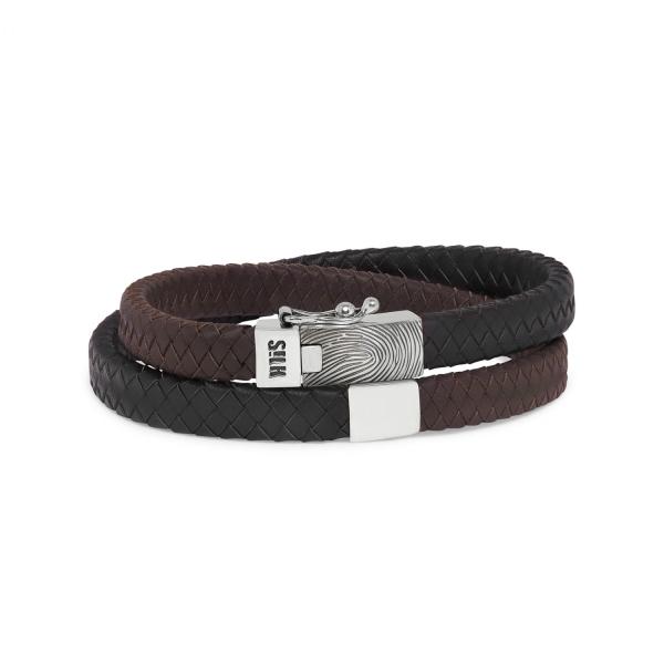 258BBR Bracelet Black-Brown ALPHA Collection
