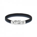 275BBU bracelet black-blue CHEVRON Collection