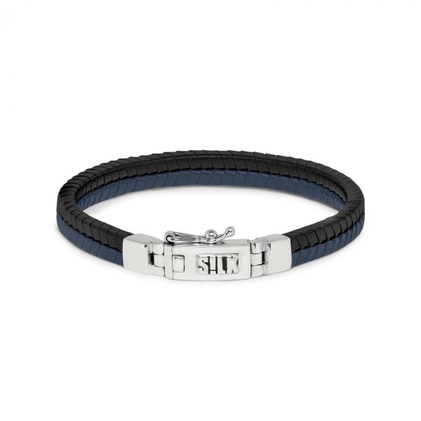275BBU bracelet black-blue CHEVRON Collection