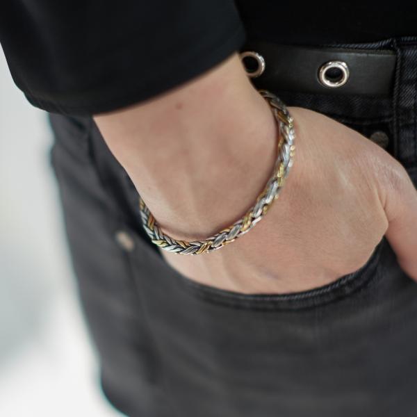 281 bracelet bicolor RAW Female DOUBLE FOX Collection
