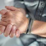 281 bracelet bicolor RAW Male DOUBLE FOX Collection