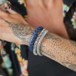 326BBU Bracelet Black-Blue Female ARCH Collection