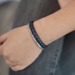 423 Bracelet  Black/Blue Female CROSSLINE Collection