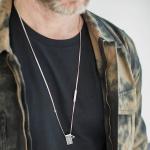 440SIL Necklace with pendant Male SXM - Elements Collection