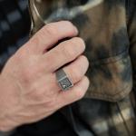 441RAW Signet Ring Male ELEMENTS Collection