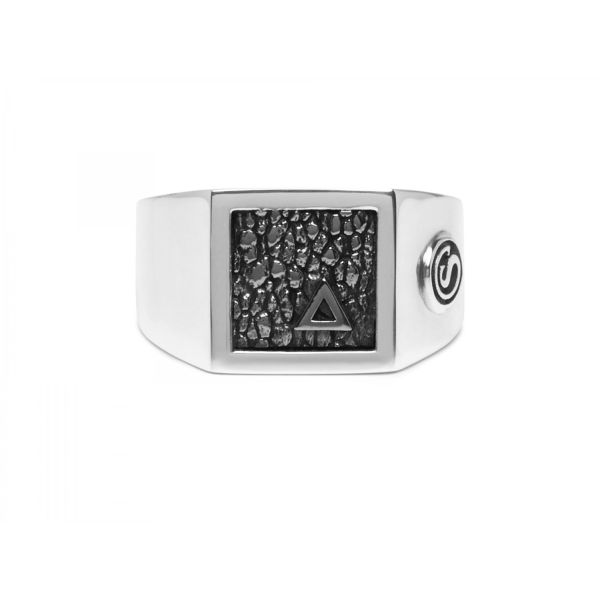 442SIL Signet Ring ELEMENTS Collection