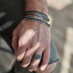 443RAW bracelet silver Male ELEMENTS Collection