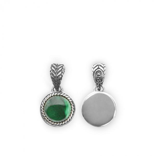 681GRN pendant Malachite ROOTS Collection