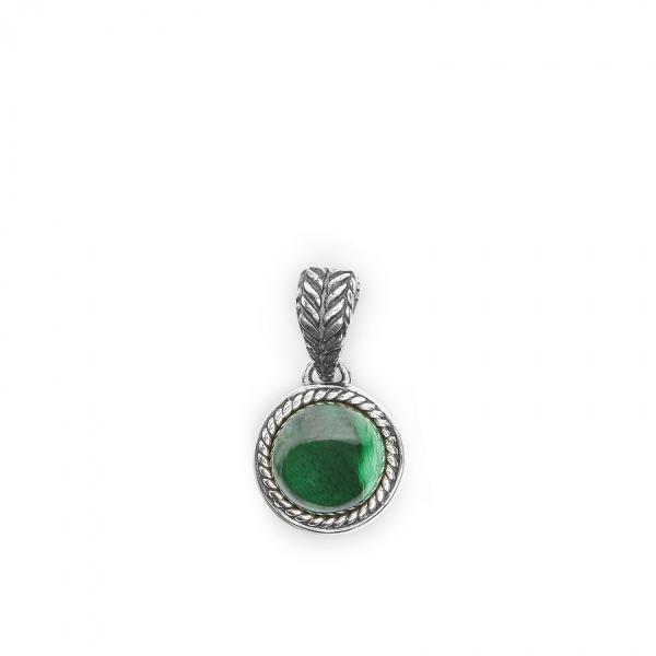 681GRN pendant Malachite ROOTS Collection