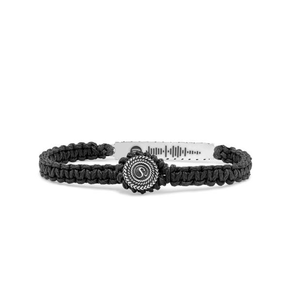 688BLK Armband rope WEAVE Collection