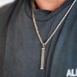 696 pendant silver Male MESH Collection
