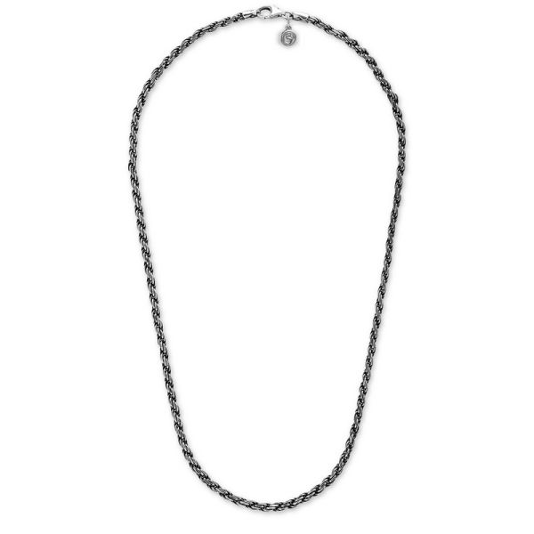 697 Necklace silver DOUBLE LINKED