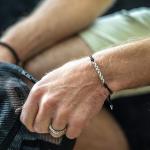 778BLK bracelet silver Male BREEZE Collection