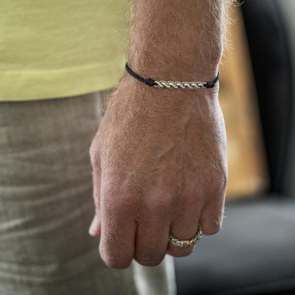 778BLK bracelet silver Male BREEZE Collection
