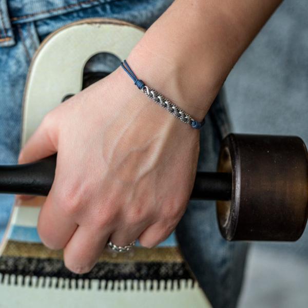 778MAR bracelet paracord silver Female BREEZE Collection