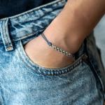 778MAR bracelet paracord silver Female BREEZE Collection