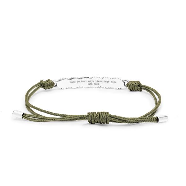 778OLV bracelet paracord silver BREEZE Collection