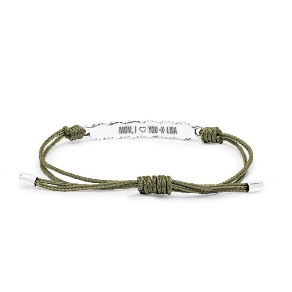 778OLV bracelet paracord silver BREEZE Collection