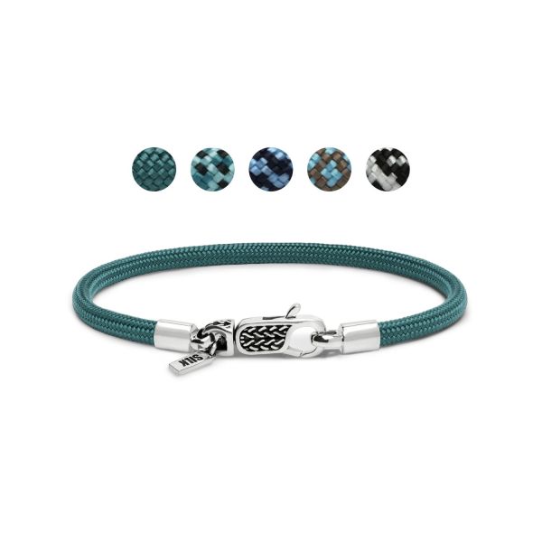 782AZ1 bracelet silver & paracord
