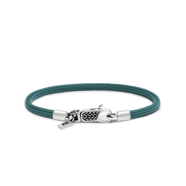 782AZ1 bracelet silver & paracord ALPHA Collection
