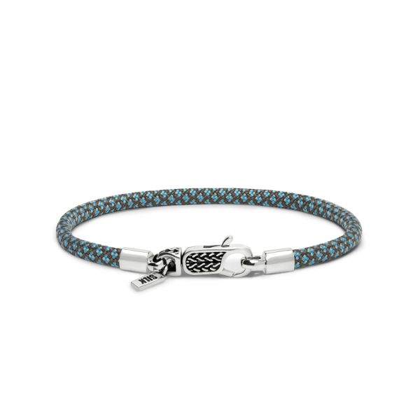 782AZ4 bracelet silver & paracord ALPHA Collection