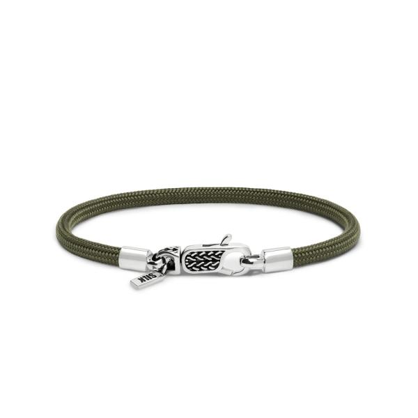 782EM1 bracelet silver & paracord ALPHA Collection