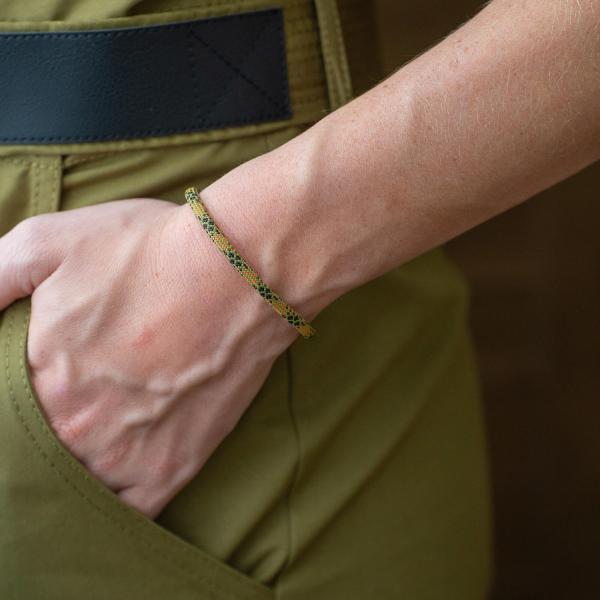 782EM2 bracelet silver & paracord Female ALPHA Collection