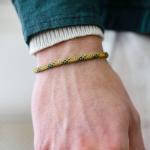 782EM2 bracelet silver & paracord Male ALPHA Collection