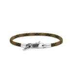 782EM2 bracelet silver & paracord ALPHA Collection