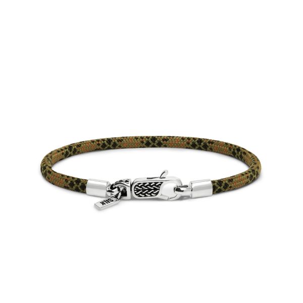 782EM2 bracelet silver & paracord