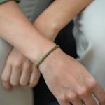 782EM3 bracelet silver & paracord Female ALPHA Collection