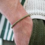 782EM3 bracelet silver & paracord Male ALPHA Collection