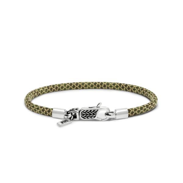 782EM3 bracelet silver & paracord ALPHA Collection