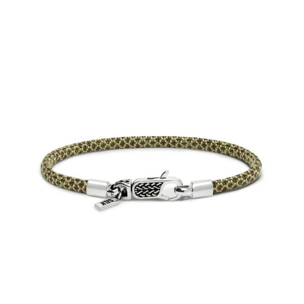 782EM3 bracelet silver & paracord