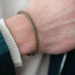 782EM4 bracelet silver & paracord Male ALPHA Collection