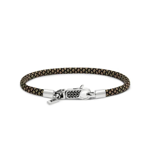 782EM4 bracelet silver & paracord ALPHA Collection