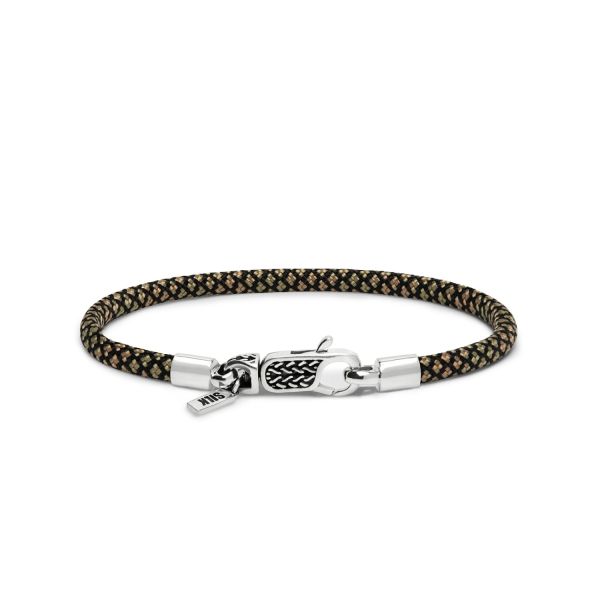 782EM4 bracelet silver & paracord