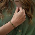 782EM6 bracelet silver & paracord Female ALPHA Collection