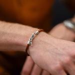 782TE1 bracelet silver & paracord Male ALPHA Collection