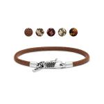 782TE1 bracelet silver & paracord ALPHA Collection