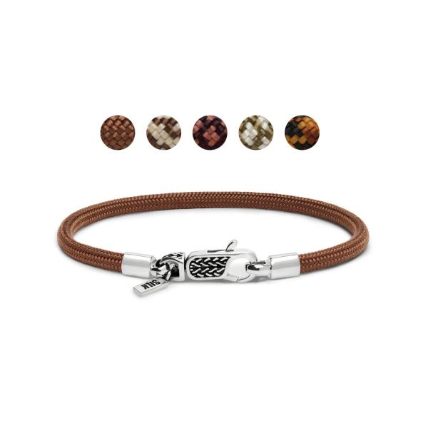 782TE1 bracelet silver & paracord ALPHA Collection