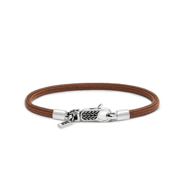 782TE1 bracelet silver & paracord ALPHA Collection