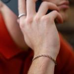 782TE2 bracelet silver & paracord ALPHA Collection